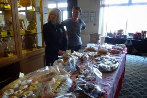 LADY CAPTAIN JACQUIE WITH HER ALL DAY HELPER NIKI