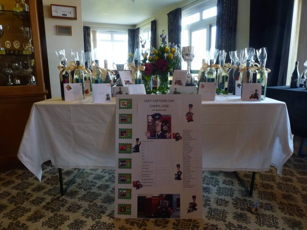 Ladies Captains Day Prize Table